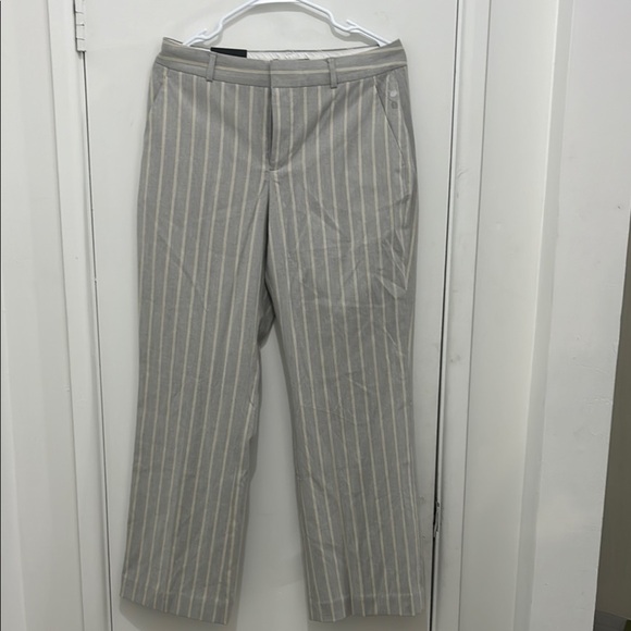 Banana Republic Gray Striped Pants - Picture 1 of 5